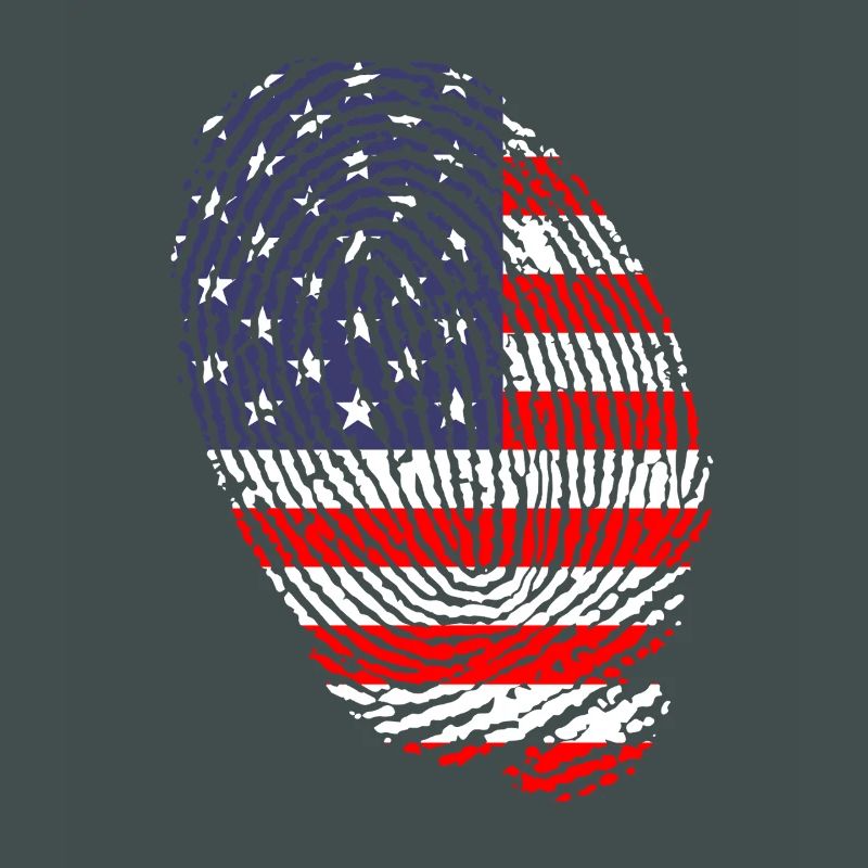Fingerabdrücke der US-Flagge