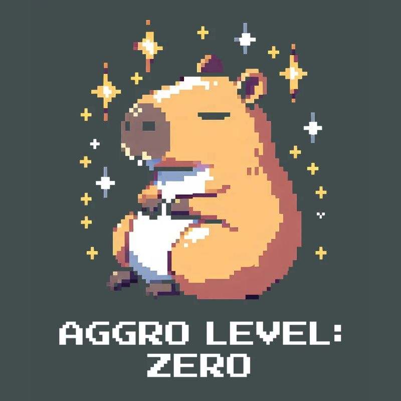 Aggro Level: Zero | Capybara &amp; peace