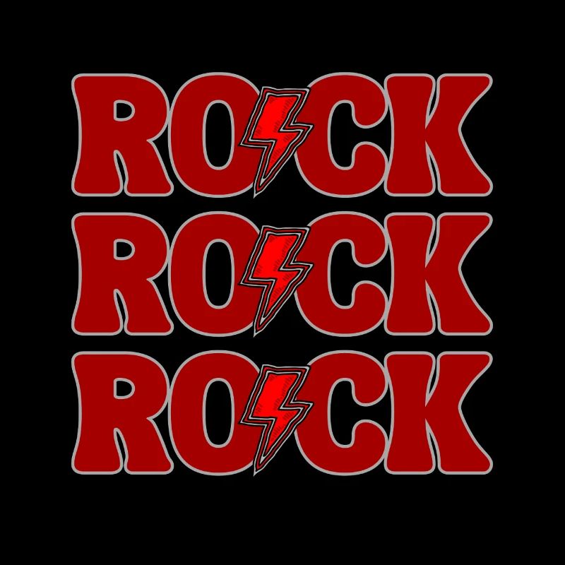 ROCK Three Red Logos