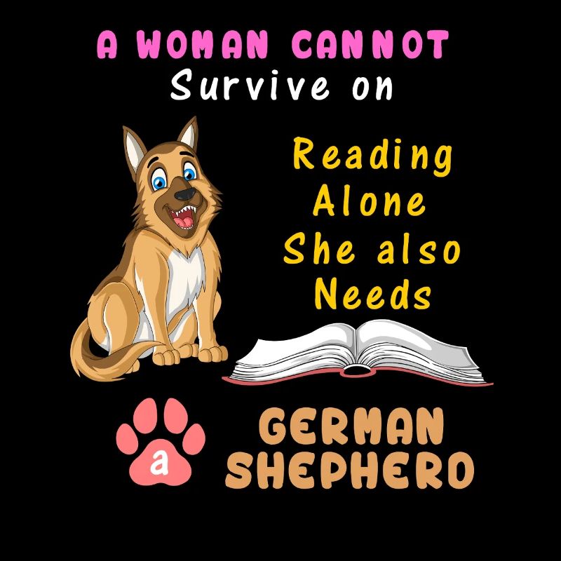 Book Lover German Shepherd