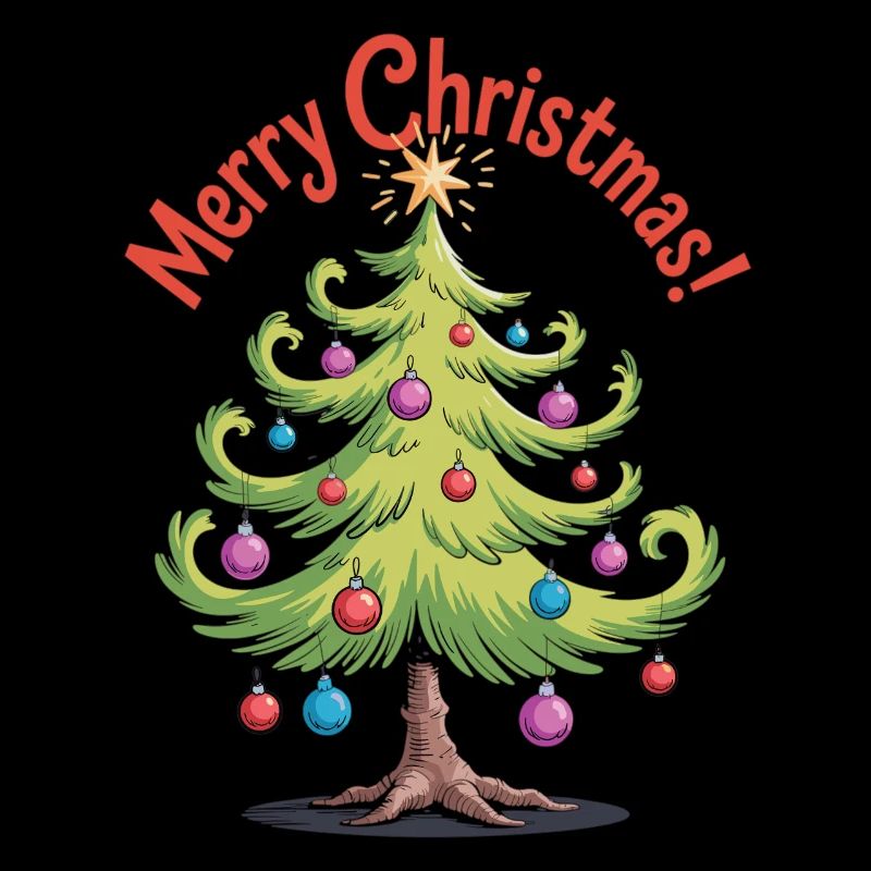 Chemise de joyeux Noël avec arbre de Noël