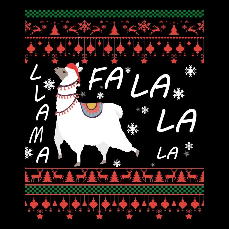 Lama Hässlicher Weihnachtspullover