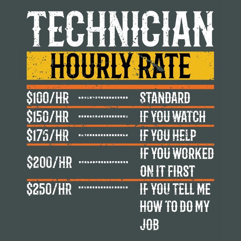 Technician Hourly Rate Maintenance Technician Tech