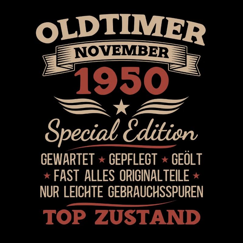 75. Geburtstag Geschenk Oldtimer November 1950