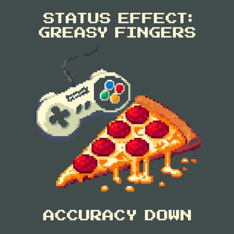 Status Effect: Greasy Fingers | Pizza Aim Humor
