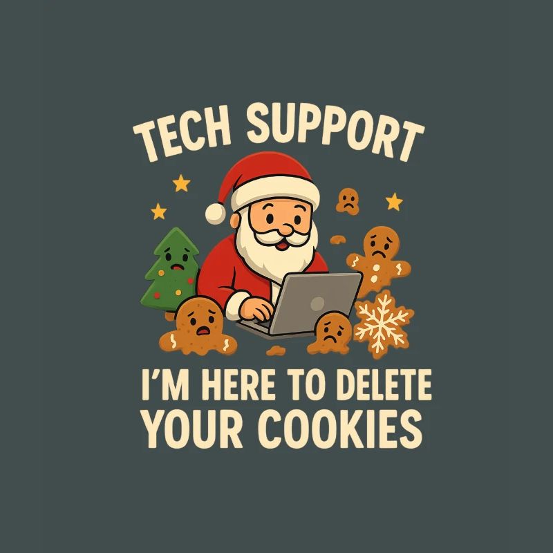 Tech Support I'm Here To Delete Your Cookies