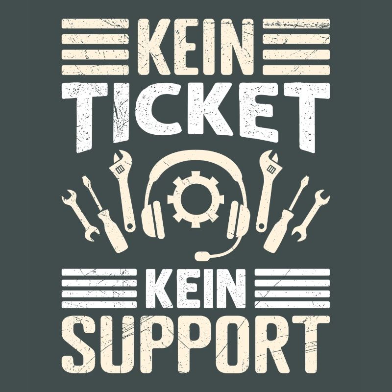 Nerd Computer NO TICKET NO SUPPORT FUNNY