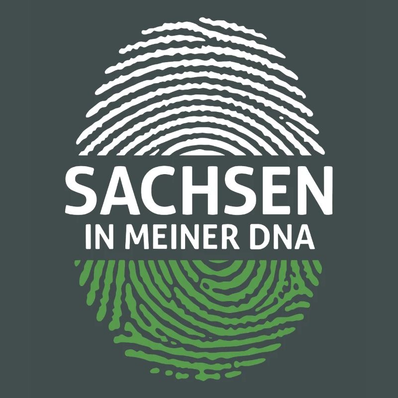 La Saxe dans mon empreinte de drapeau ADN