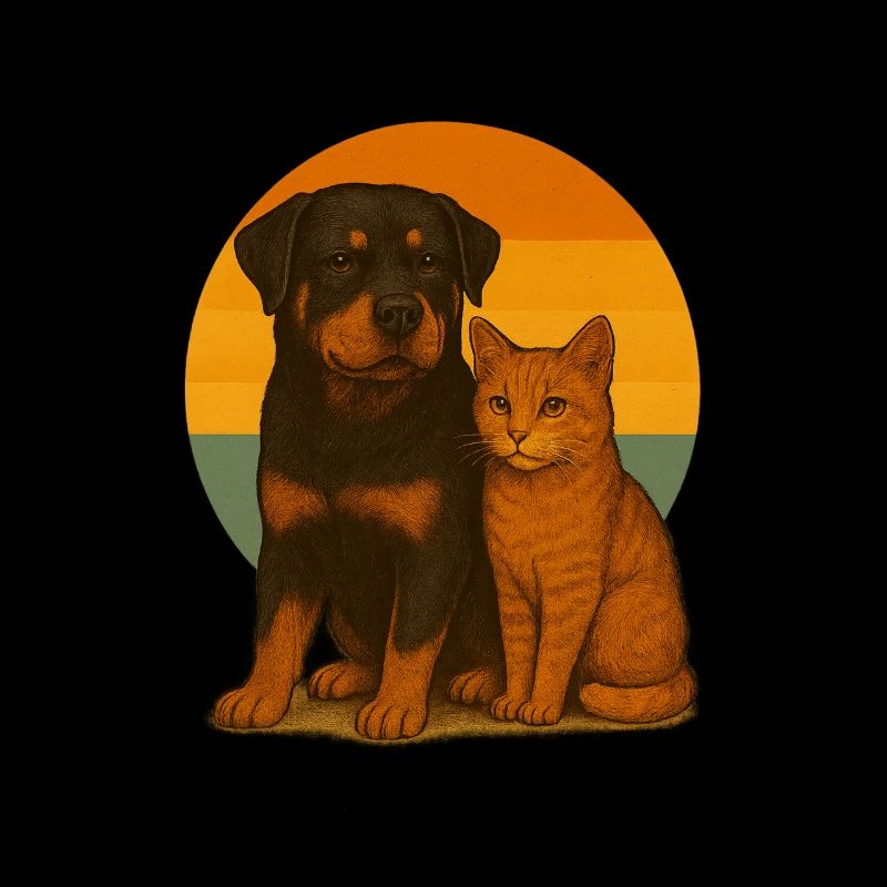 Rottweiler Katze