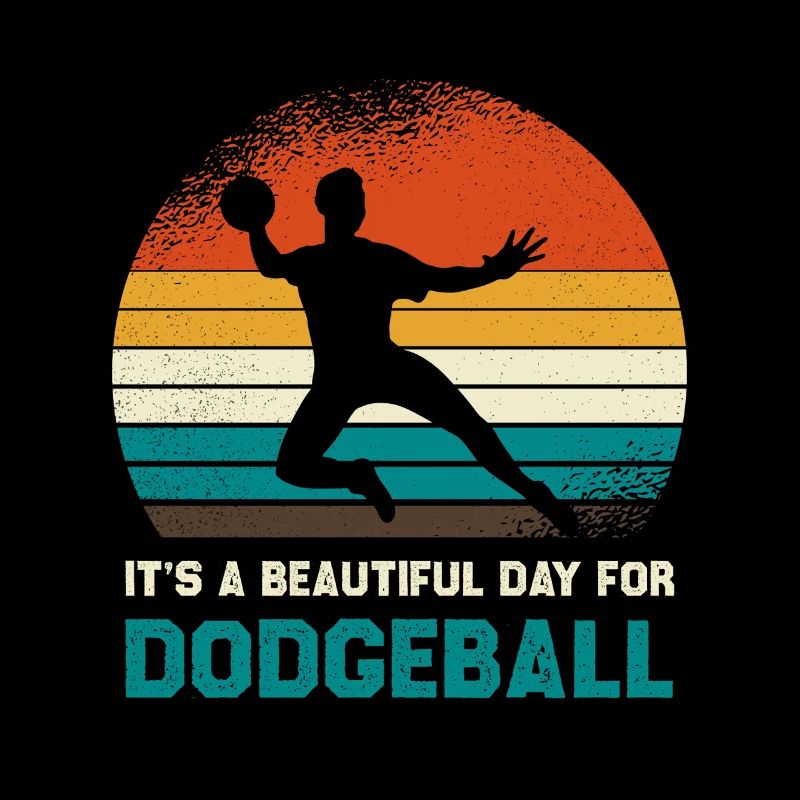Retro Sunset Dodgeball Day