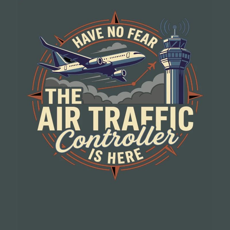 Air Traffic Controller Flugzeug Tower Spruch