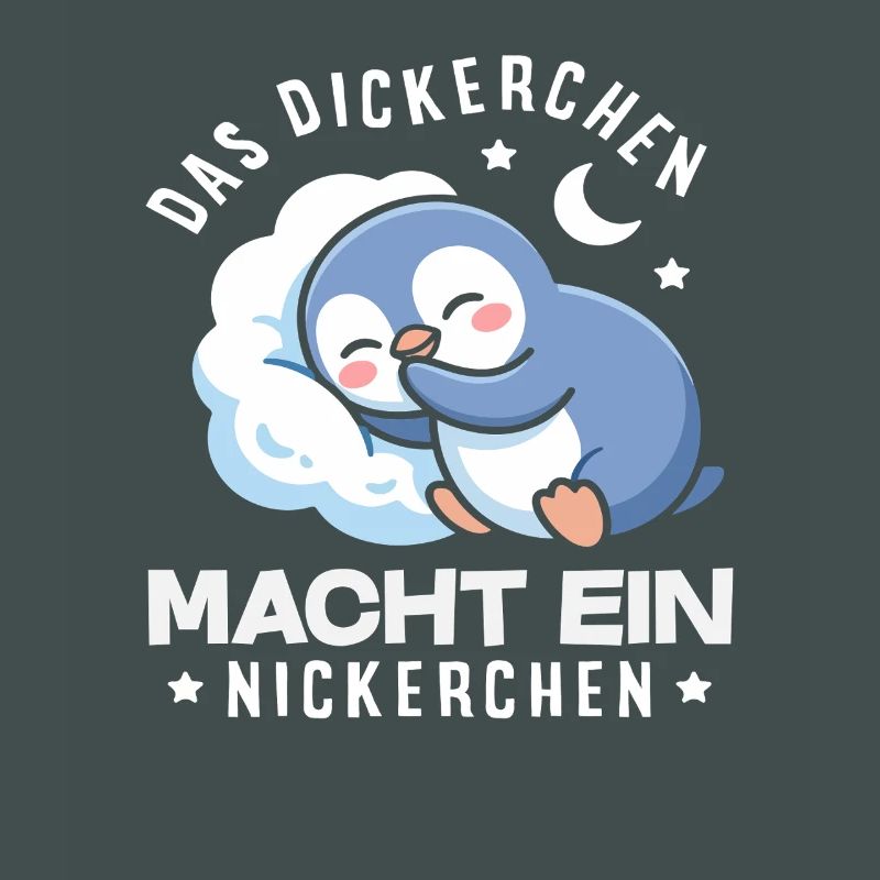 Das Dickerchen macht ein Nickerchen Pinguin