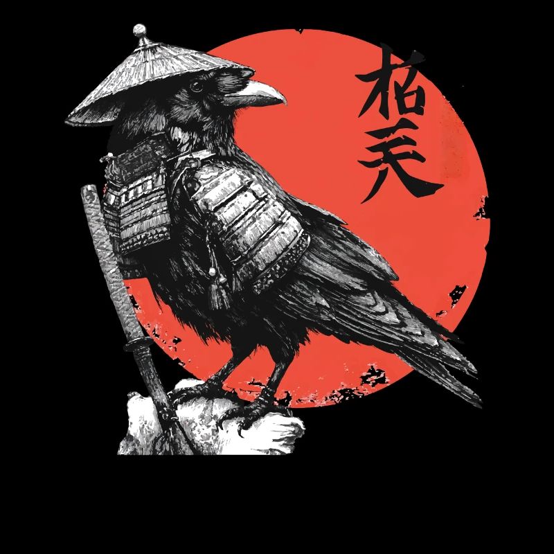 Raven Samurai in Red Sun