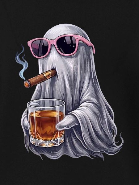 Ghost whiskey and sunglasses