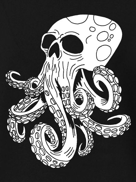 Oktopus-Schädel