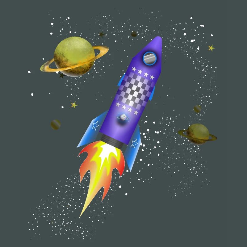 Fusée dans l'espace