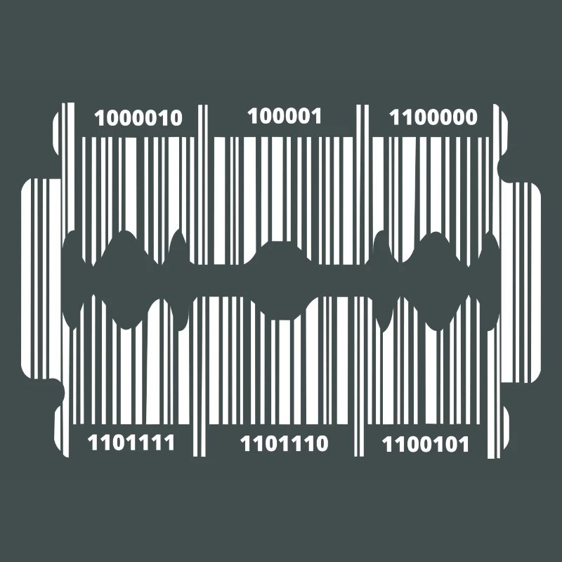 Razor blade with code