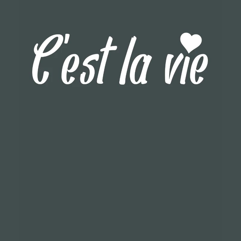 C'est la Vie Script with Heart