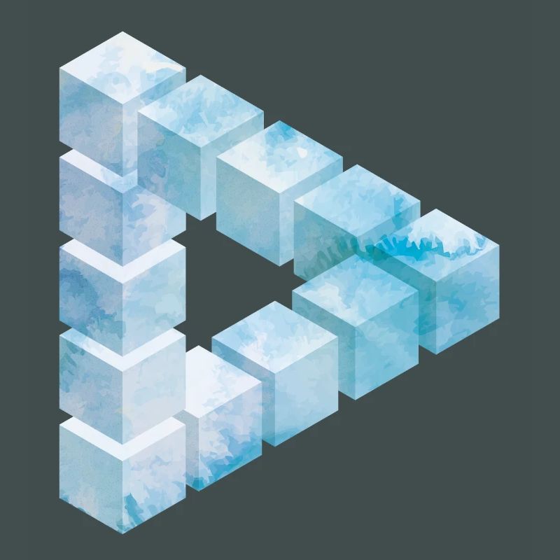 Eisblock Muster Design