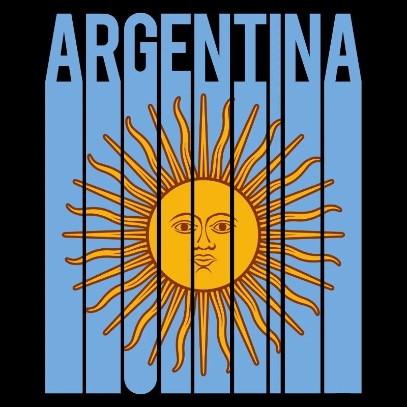 drapeau de l’Argentine t-shirt design sol de mayo