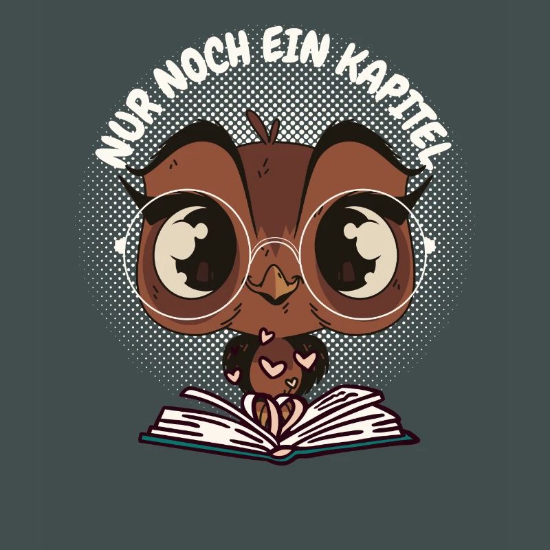 Süße Eule Buch "Nur noch ein Kapitel"
