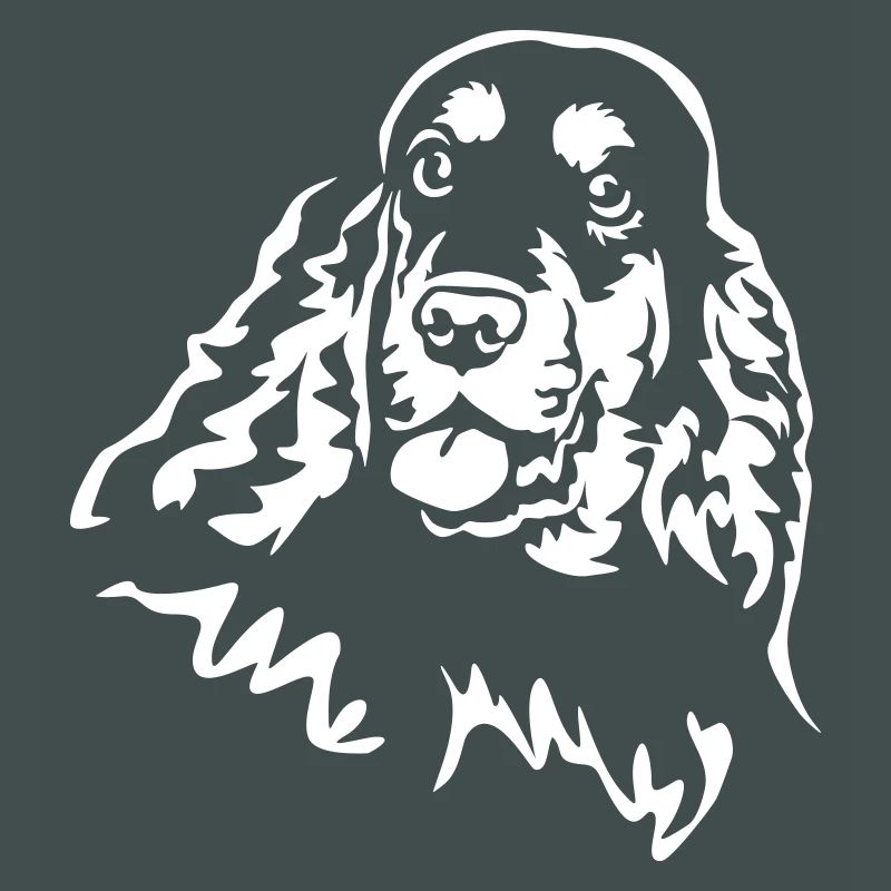 Cocker Spaniel Kopf "Black Edition"
