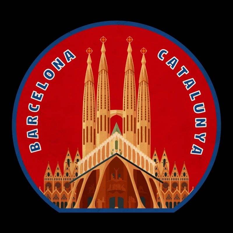 Sagrada Família Emblem Circle
