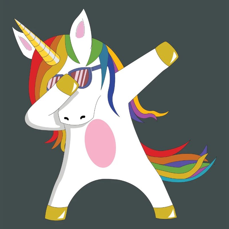 Dabbing Unicorn Geschenkidee dabbendes Einhorn Dab