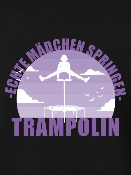 Echte Mädchen springen Trampolin Geschenk