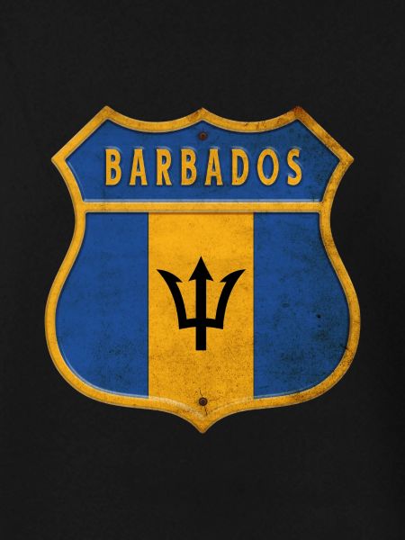 Barbados Wappen Flaggen Design