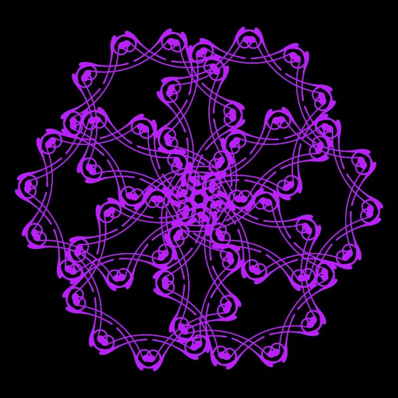 Random patterns circled