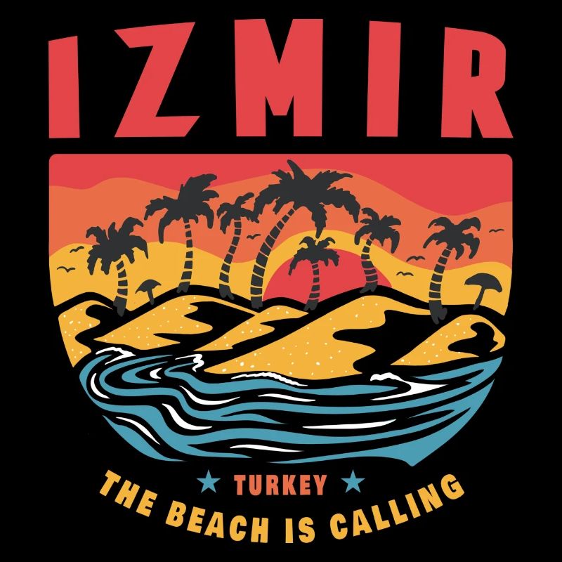 Izmir Turkey palm design