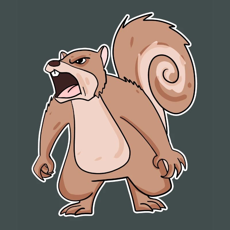 wütendes Eichhörnchen