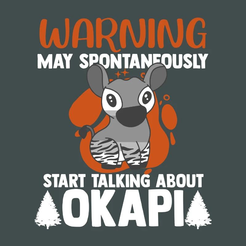 Okapi between forest and wilderness
