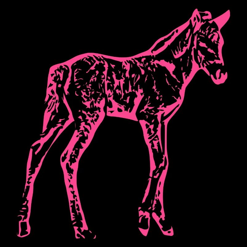 Pferd rosa pink