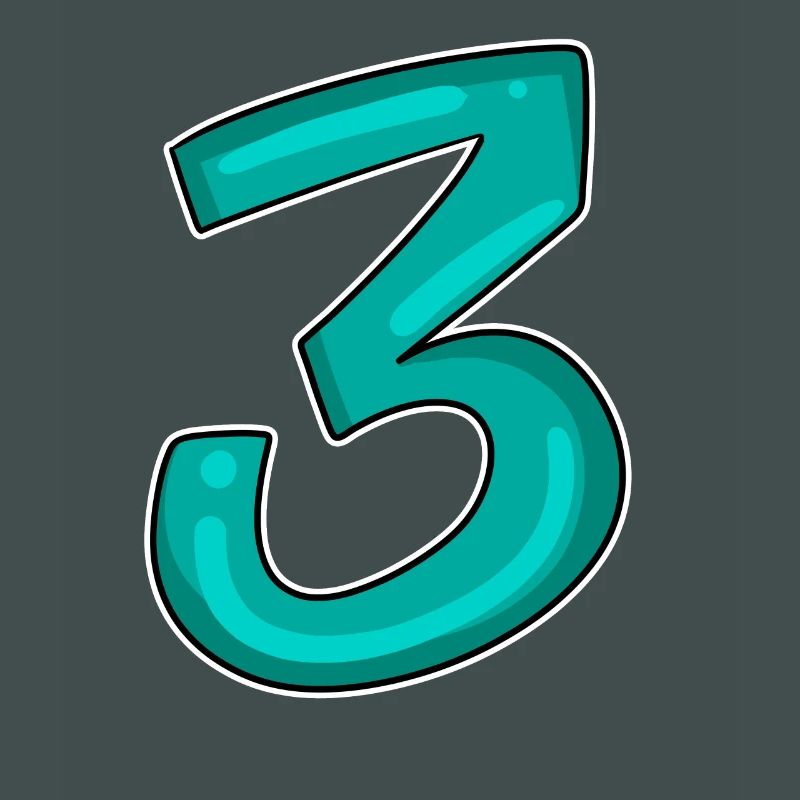 3 - Three - Third