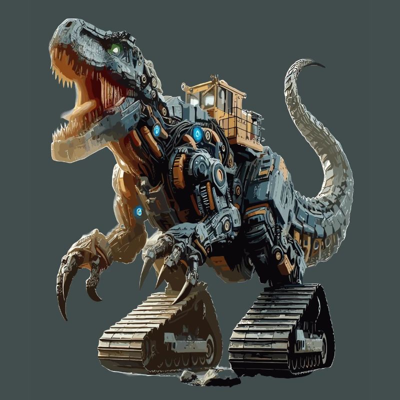 Bagger T-Rex Dinosaurier