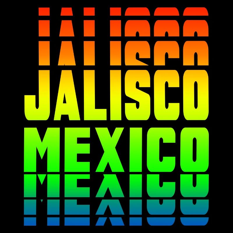 Jalisco Mexico rainbow design