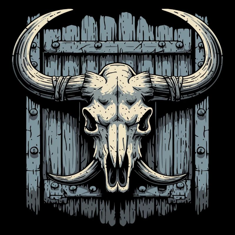 Bison-Schädel