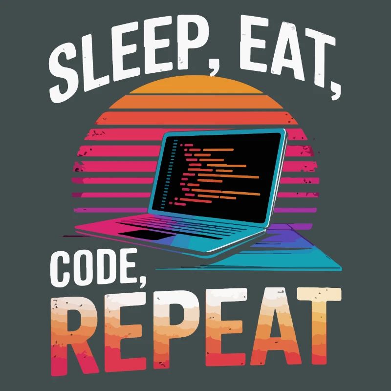 Sleep Eat Code Repeat Gift Programmeur Développeur
