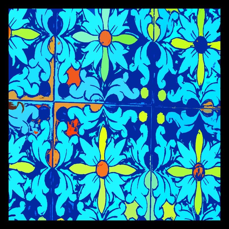 Blue ceramic