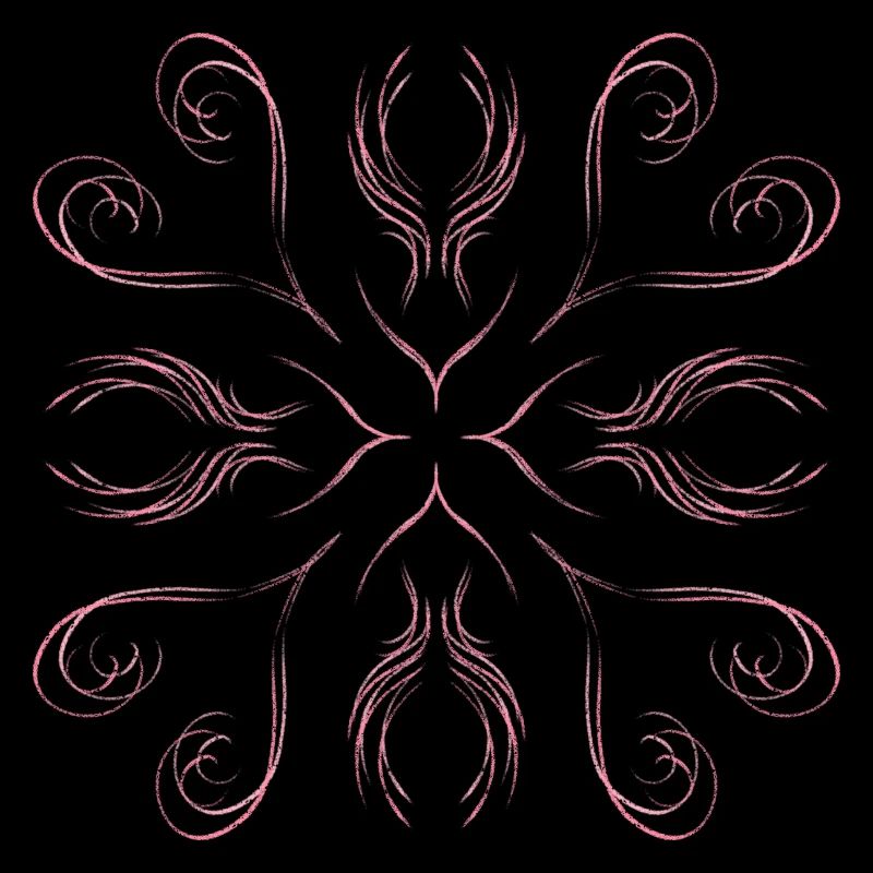 Pink hearts as a pattern