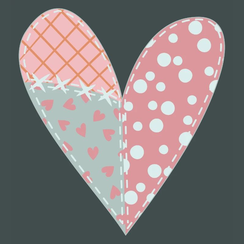 Patchwork Herz Nr. 6