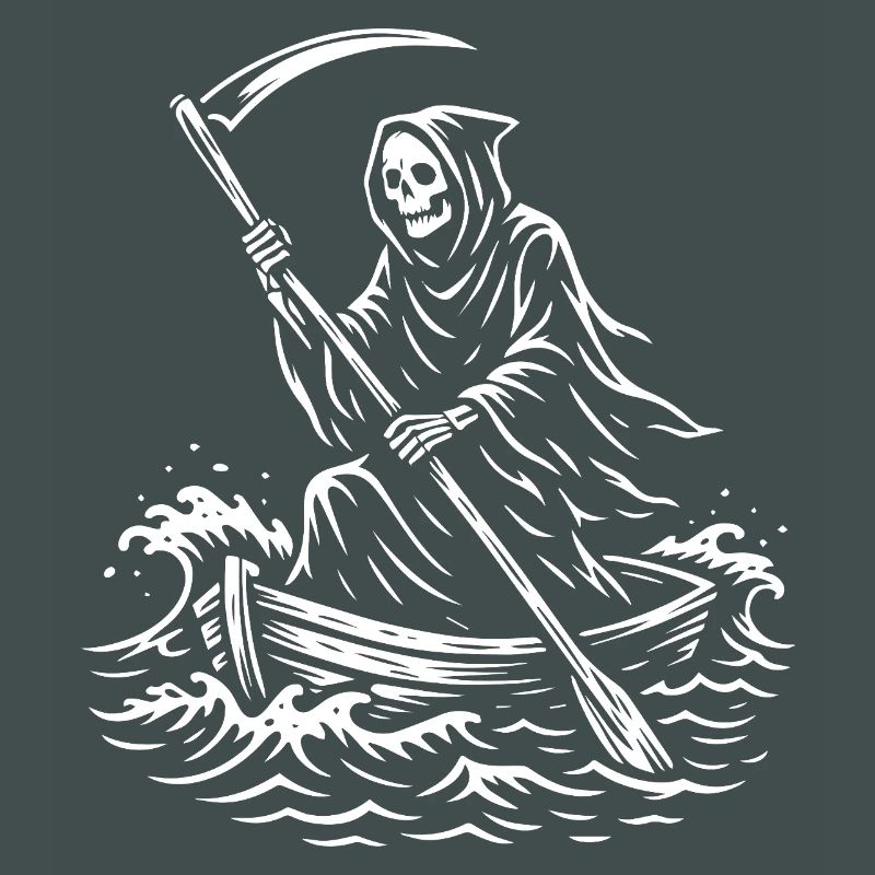 Conception de bateau Macabre Grim Reaper