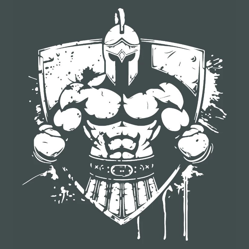 Kämpferischer Gladiator Helm