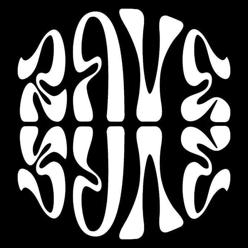 Conception typographique de musique rave