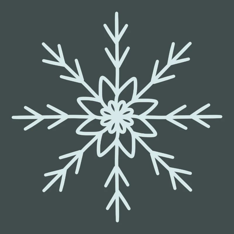 Elegant Snowflake Pattern Design