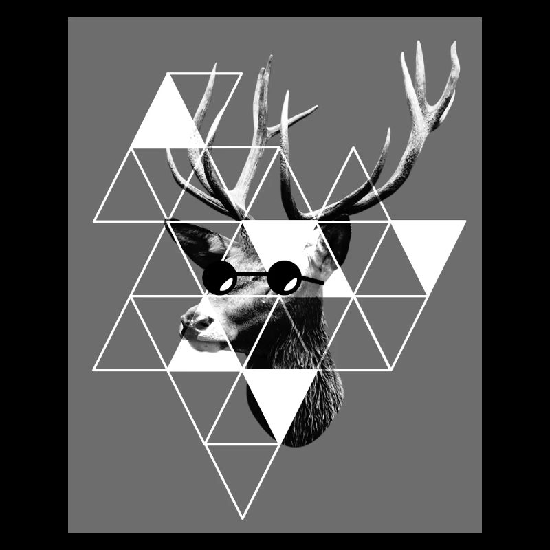 Deer Head - Deer - Hipster