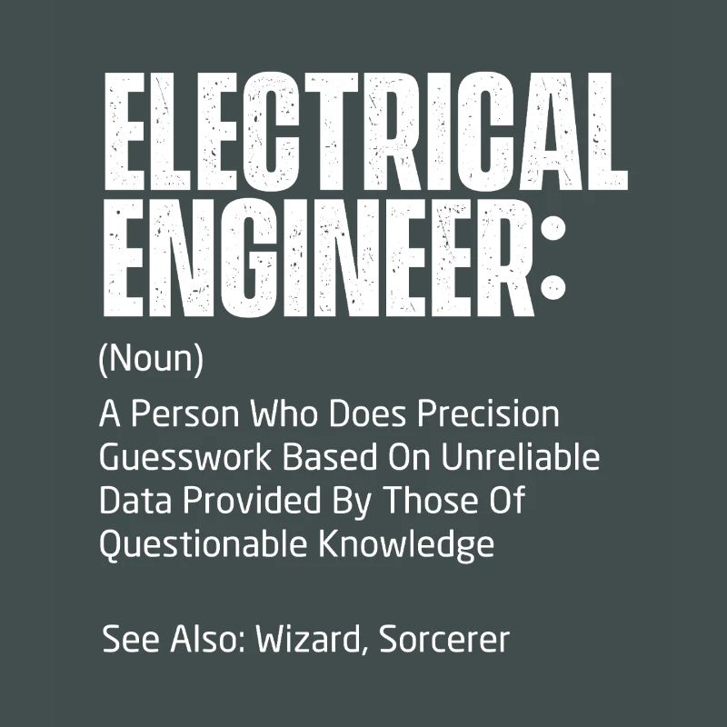 Electrical Engineer Definition Funny STEM Gift