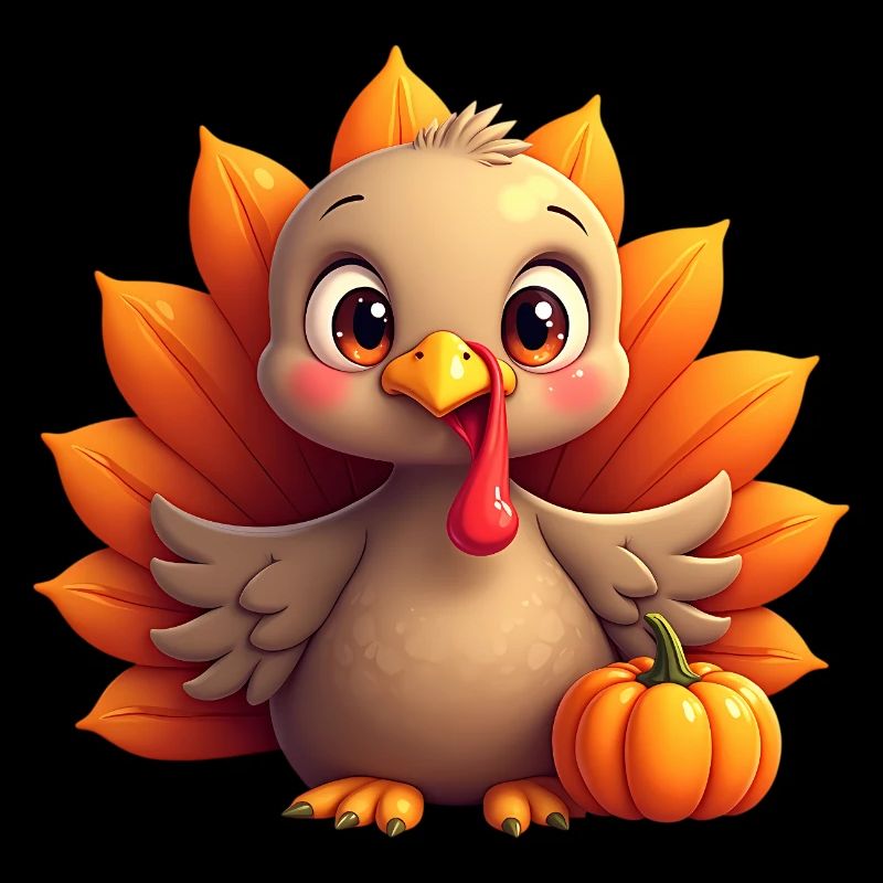 Bébé dinde de Thanksgiving